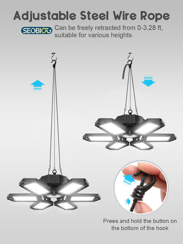 SEOBIOG 6500K daylight brightness ideal for detailed tasks