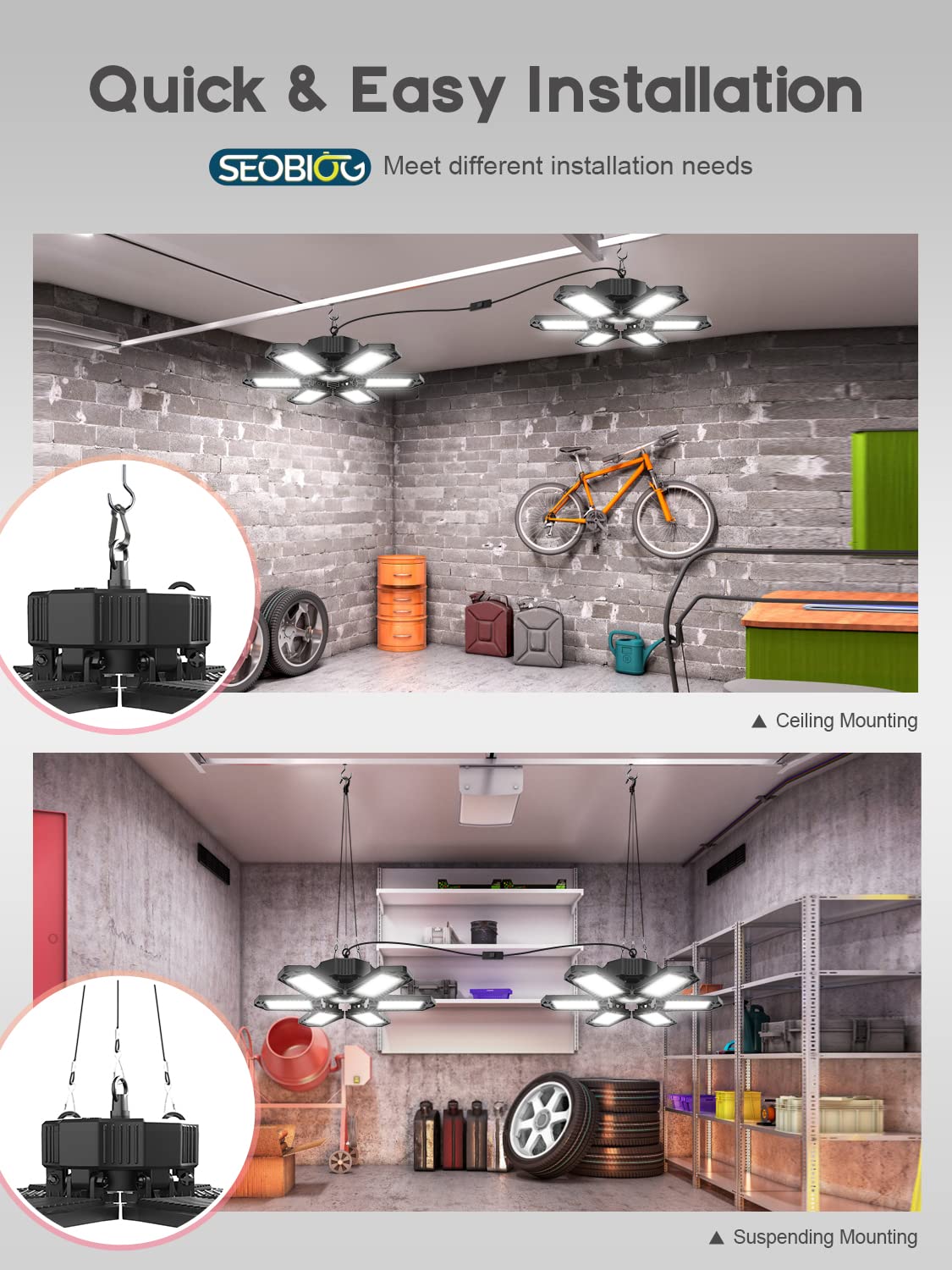 SEOBIOG 6500K daylight output enhances workshop detail.