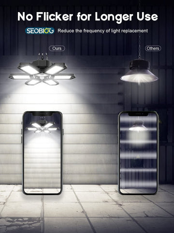 SEOBIOG linkable garage light connected across multiple units
