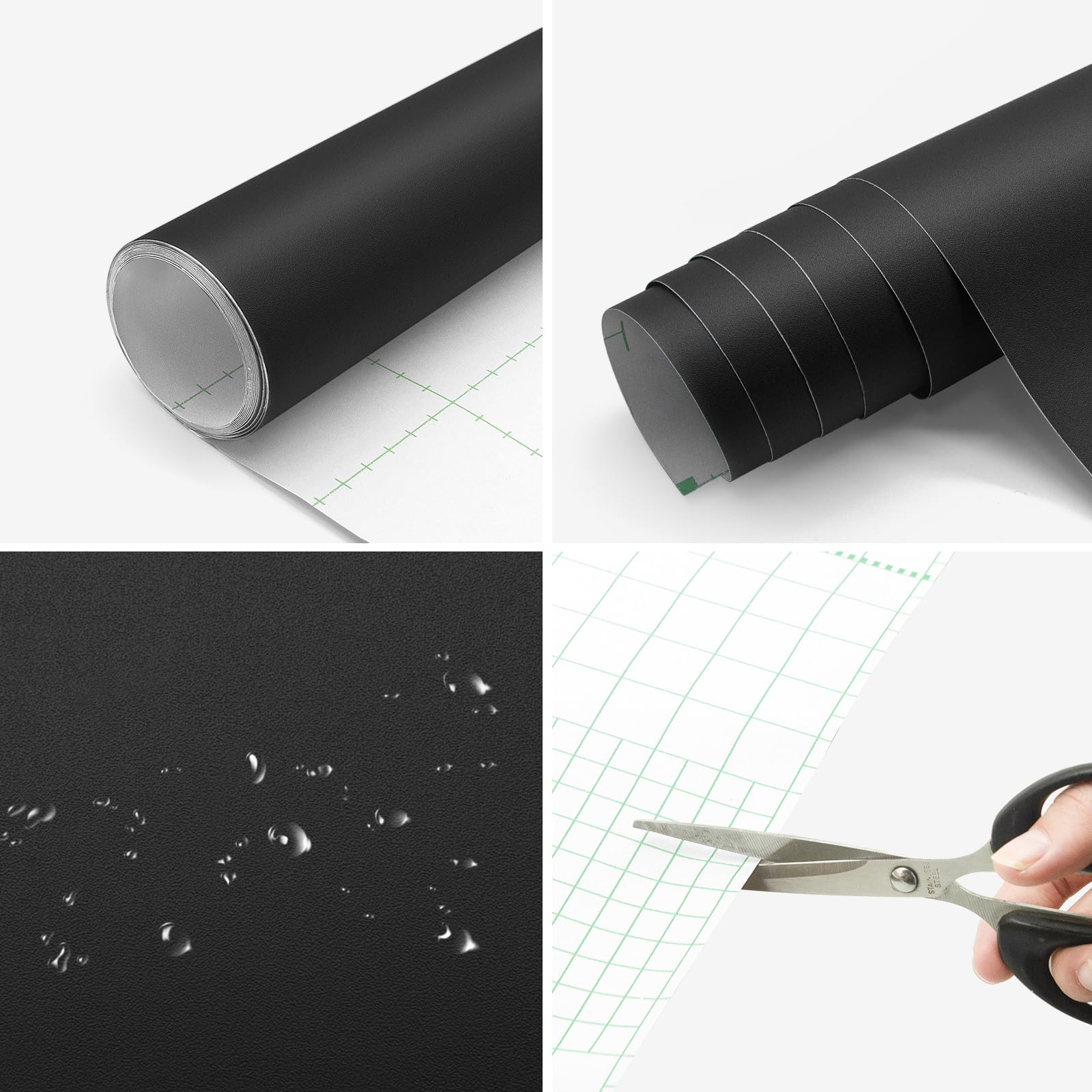 Seonta grid-backed backing for precise cutting.