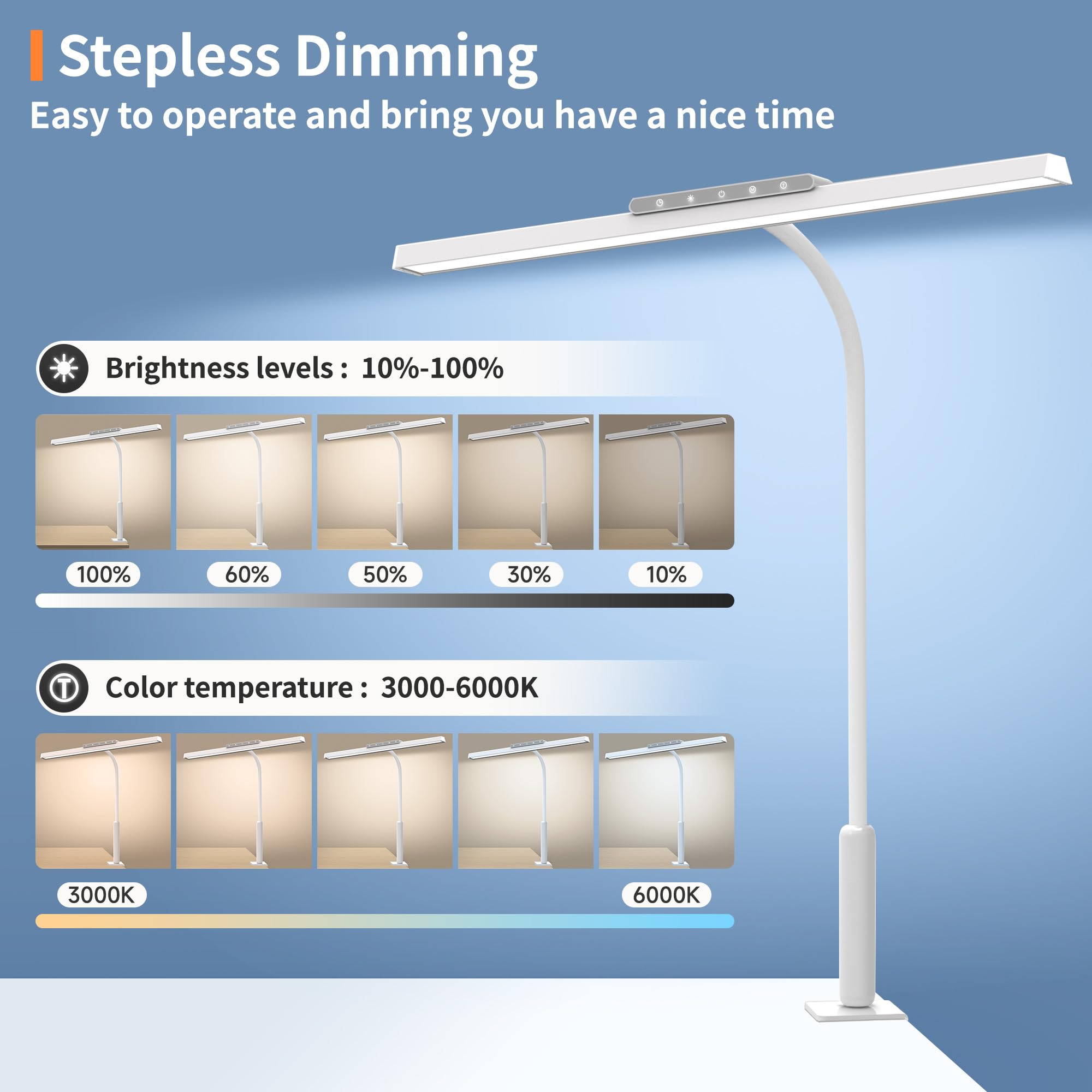 SEOUFRDZ eye care lamp with CRI95 for accurate color rendering