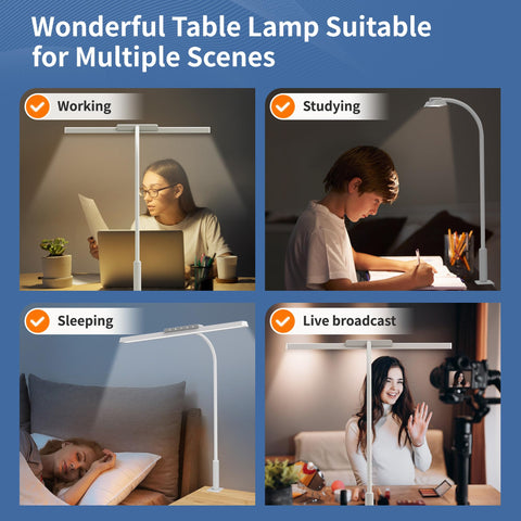 SEOUFRDZ aluminum clamp lamp with soft sponge protector