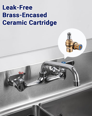 SePaitek 360-degree swivel spout for full basin access.