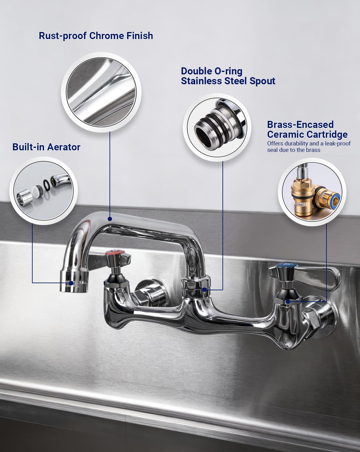 SePaitek ceramic cartridge ensures durability and leak-free performance.