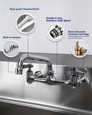 SePaitek ceramic cartridge ensures durability and leak-free performance.