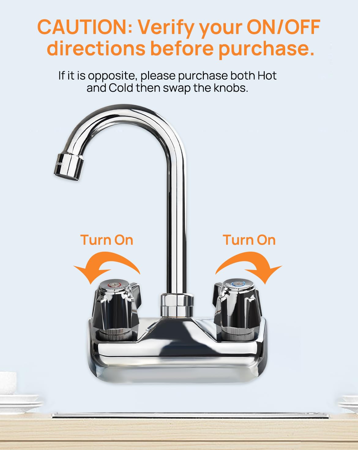 Sepaitek cold knob handle with brass stem for smooth operation.