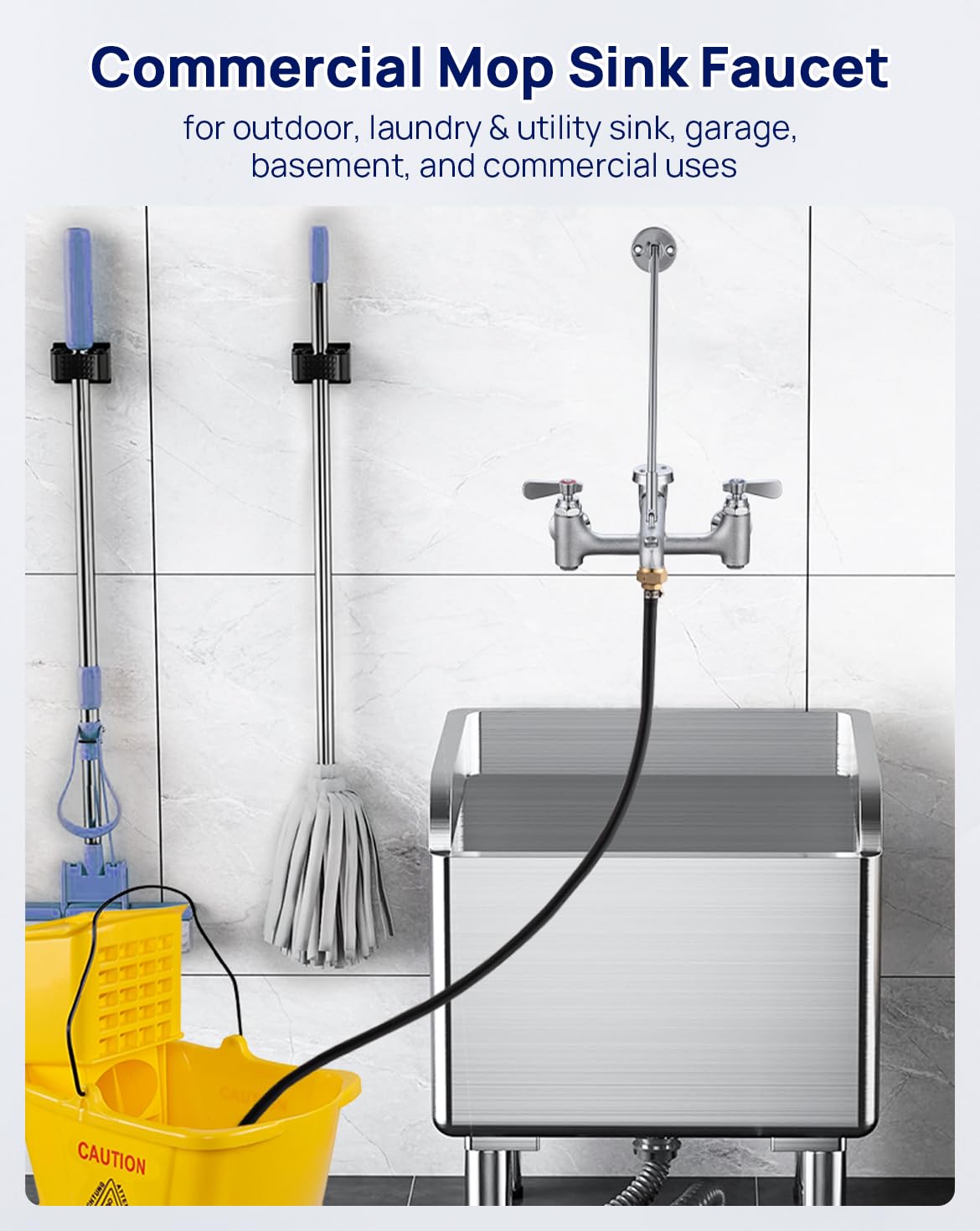 Sepaitek faucet features vacuum breaker to prevent backflow and protect water safety.