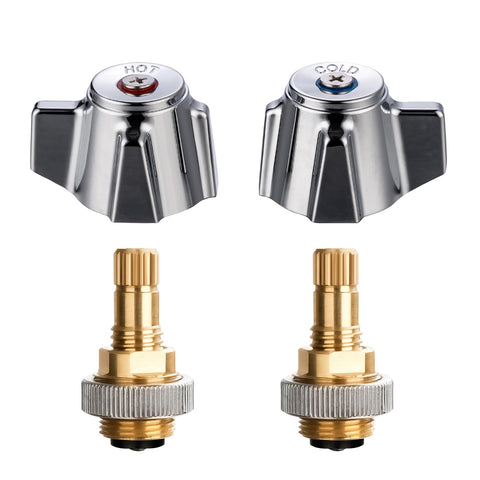 Sepaitek hot knob handle with brass stem for reliable water control.