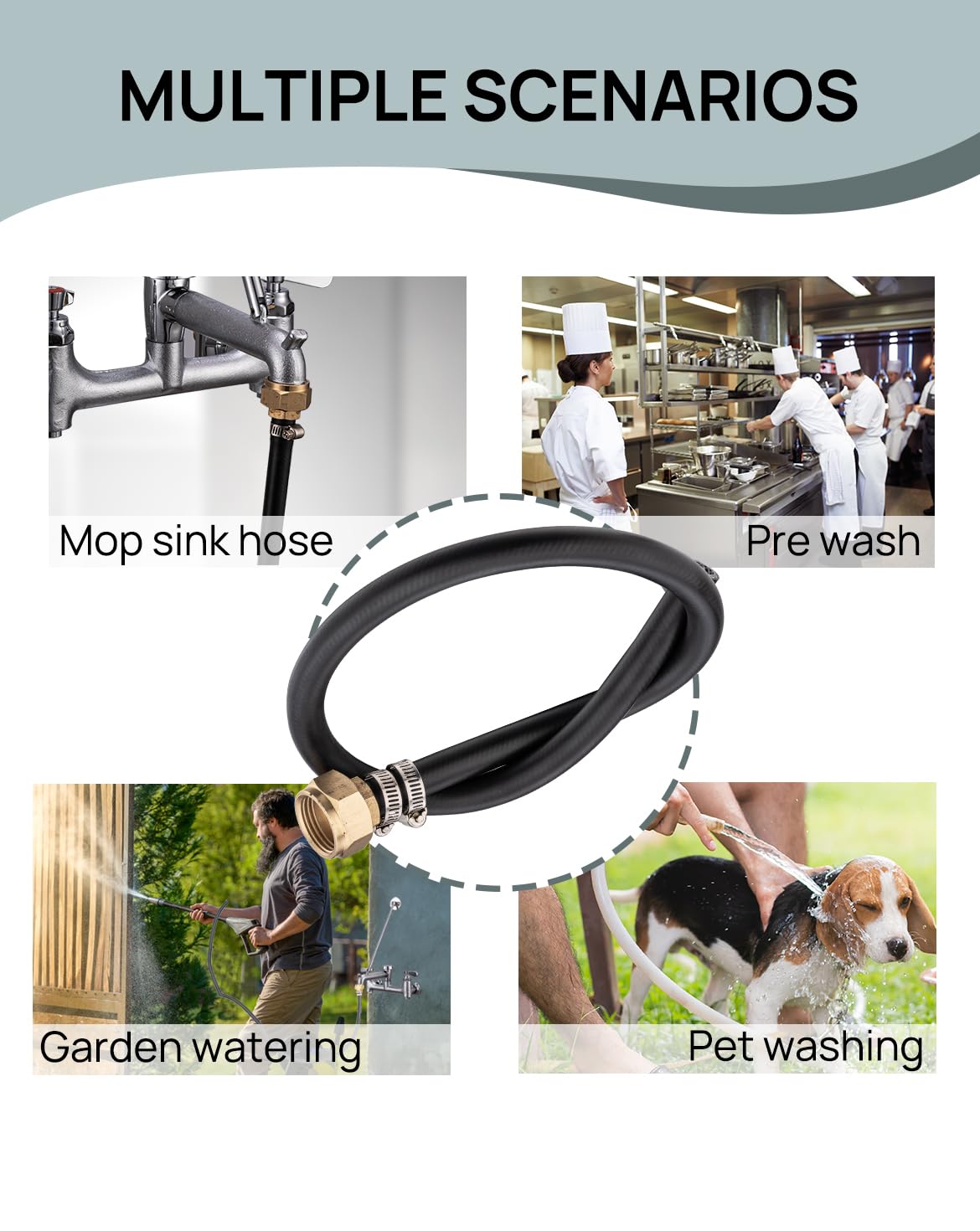 Sepaitek leakproof and durable hose designed for everyday cleaning tasks.