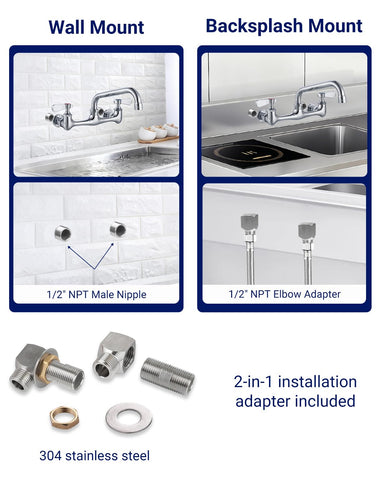 SePaitek spout-length options of 8in and 12in for versatility.