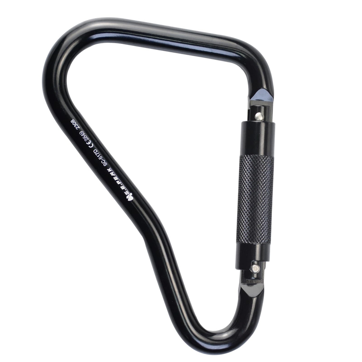 S.E.PEAK 25kN ladder hook with oversized opening gate for easy rung attachment.