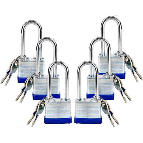 SEPOX padlock 6-pack with same key for easy access