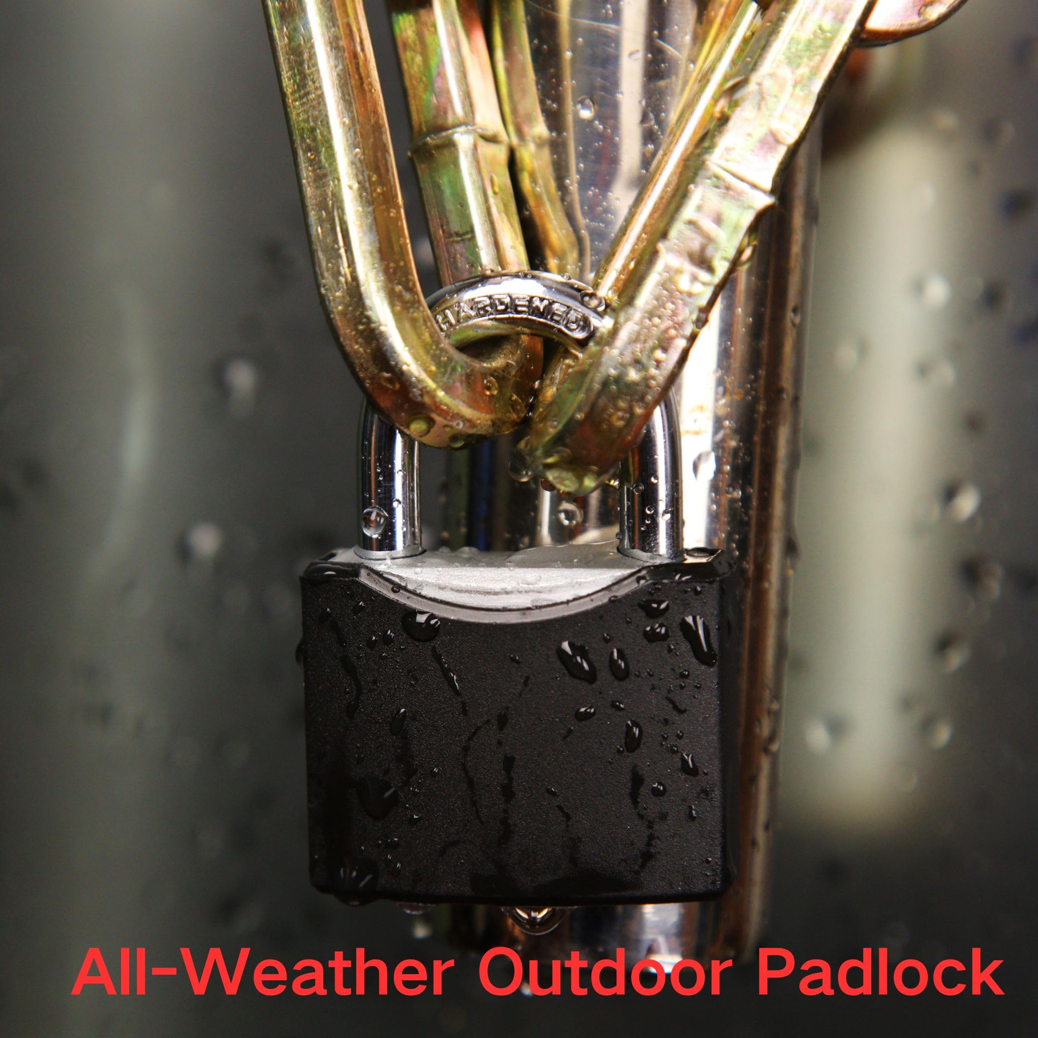 SEPOX padlock highlighting rust-resistant design