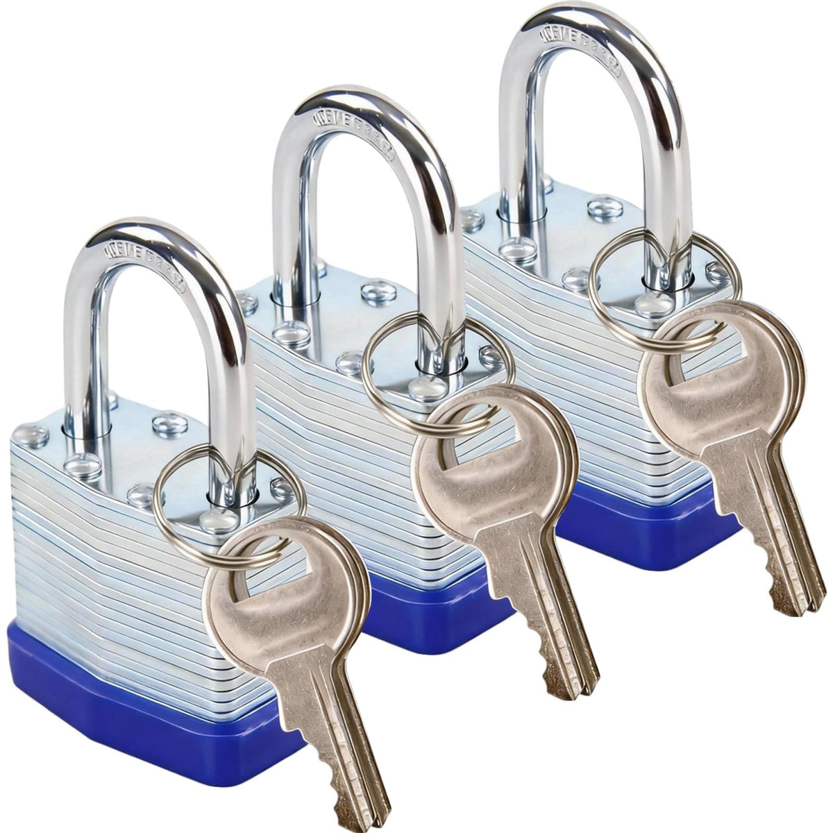 SEPOX Trinity padlocks on a locker show unified-key convenience.