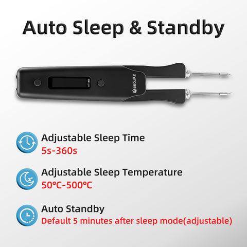Sleep mode protects tips after 60 seconds idle