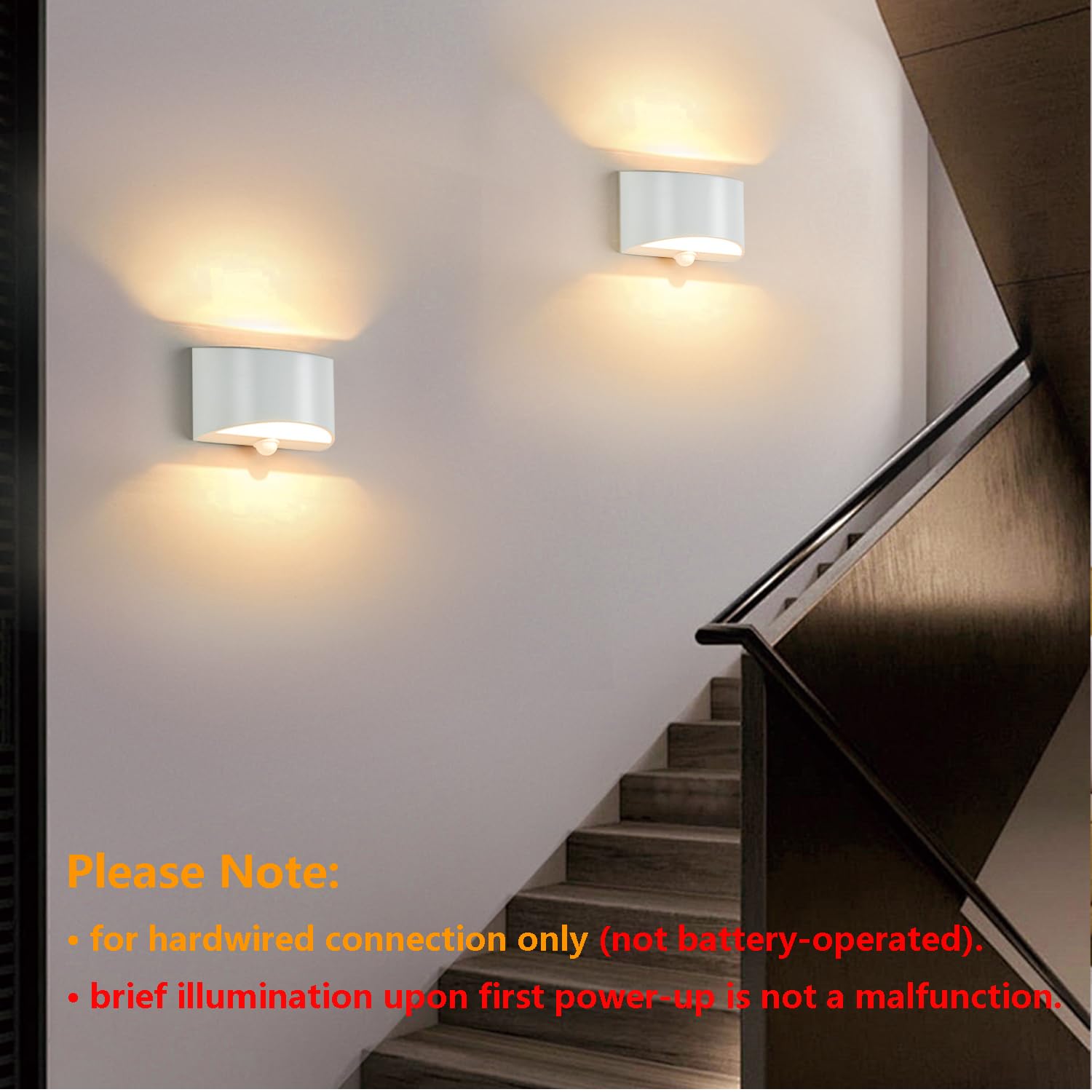 SERDEN wall sconce ambient light ideal for hallways and porches in warm white