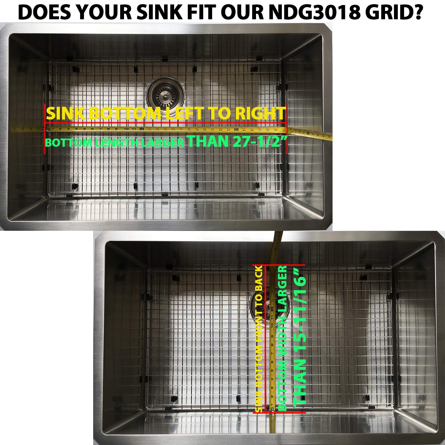 Serene Valley NDG3018 uses 304 premium stainless steel for durable protection