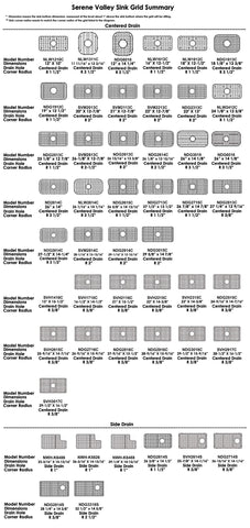 Serene Valley NLW2513C grid side view illustrates corner radius compatibility