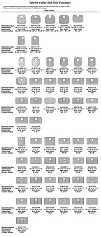 Serene Valley grid image highlighting side drain location for alignment