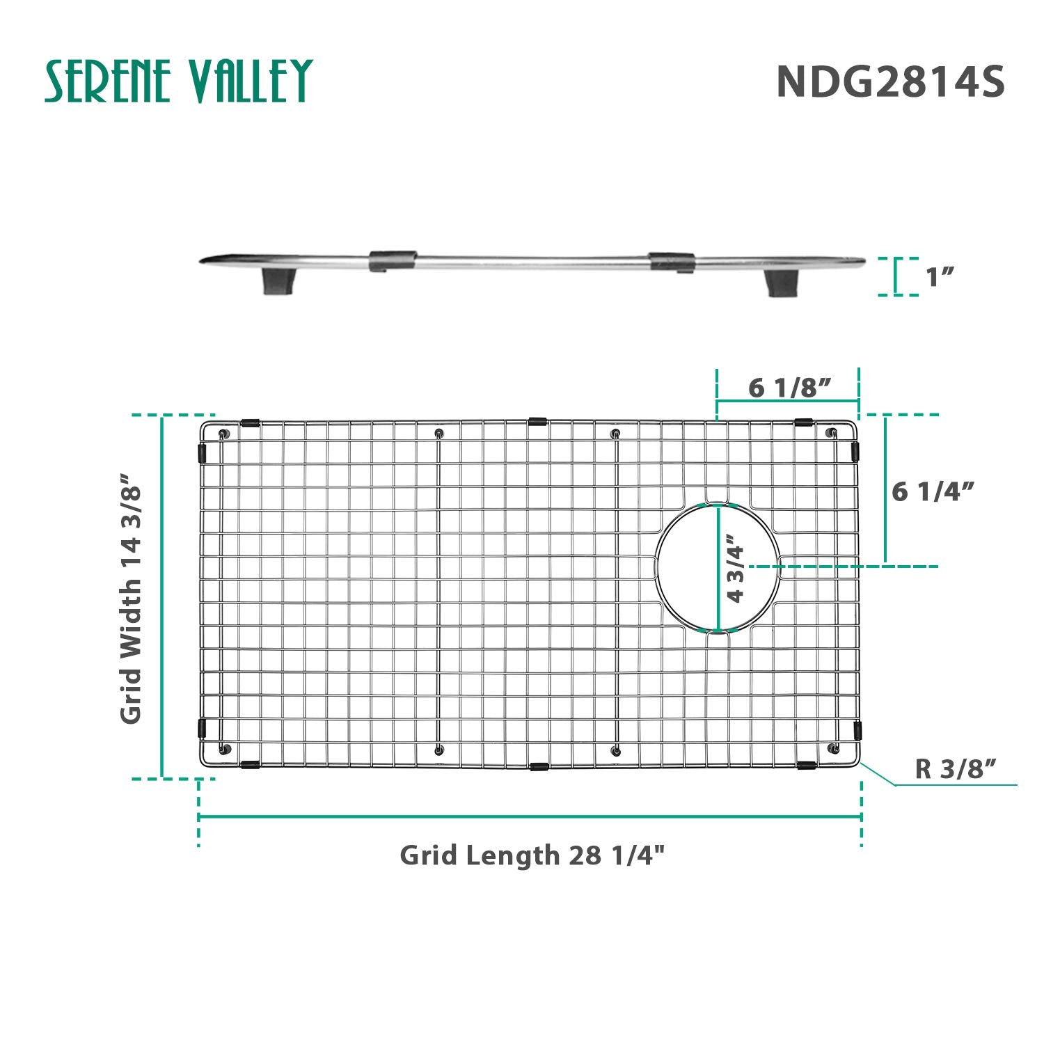 Serene Valley grid side drain location enables efficient water flow.