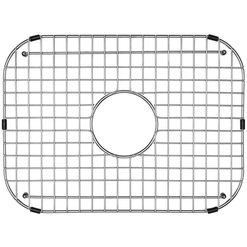 Serene Valley sink grid with 18-1/8 by 13-3/8 inch fit and centered drain.