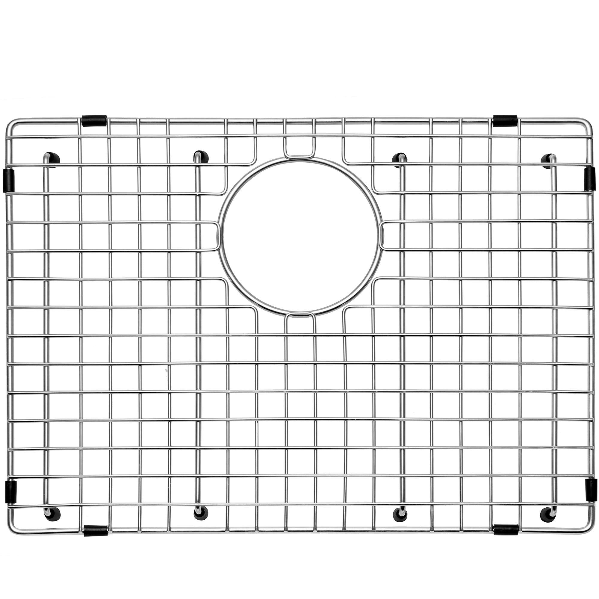 Serene Valley sink grid front view, durable stainless steel for long-lasting performance.