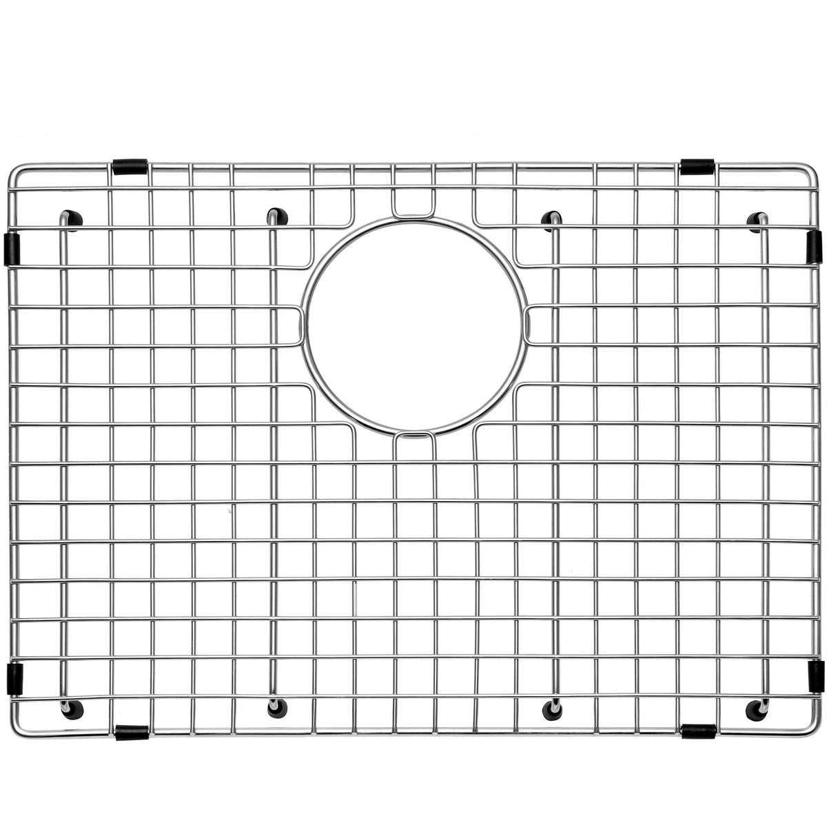 Serene Valley sink grid front view, durable stainless steel for long-lasting performance.