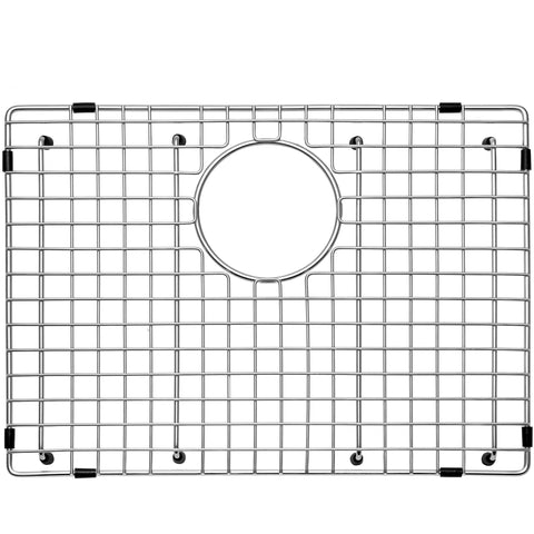 Serene Valley sink grid front view, durable stainless steel for long-lasting performance.