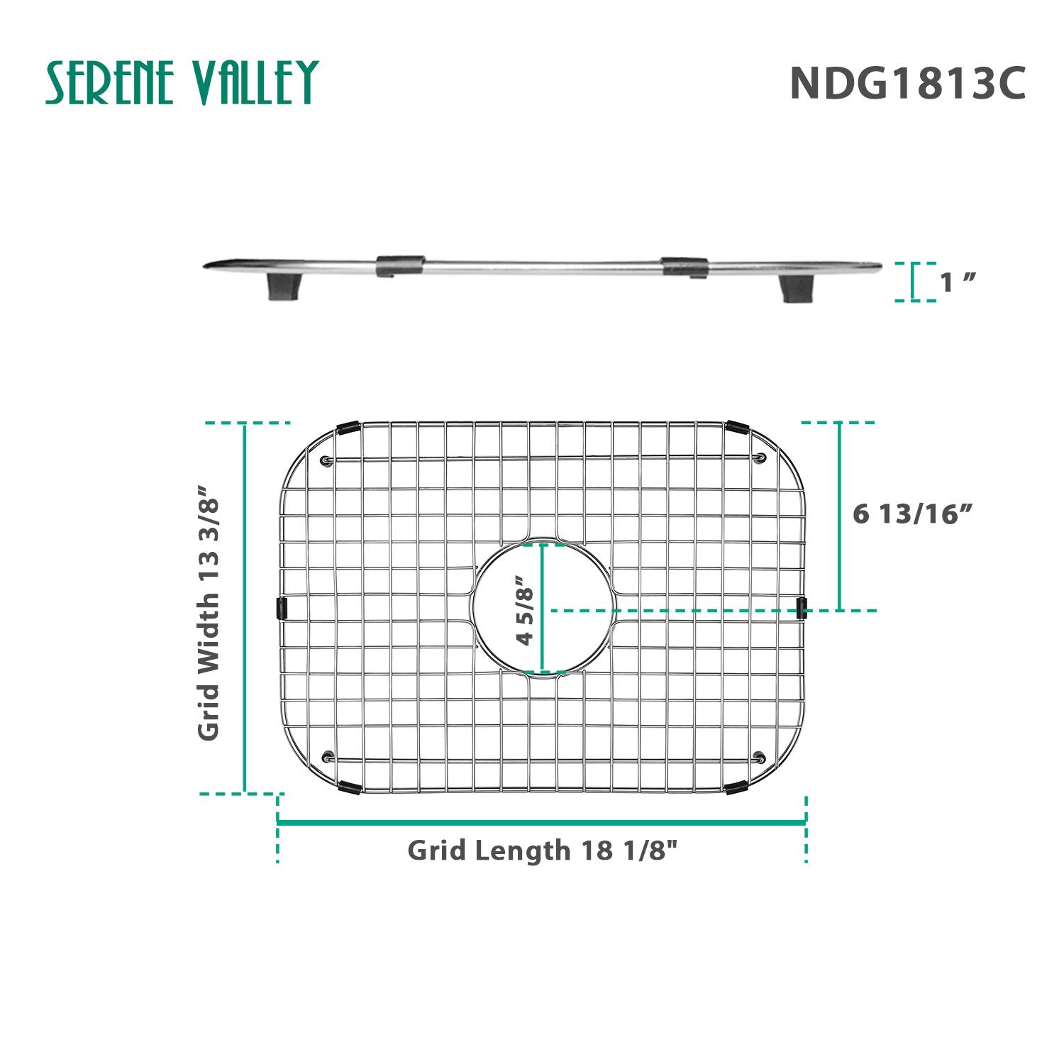 Serene Valley grid made from 304 stainless steel for durability.