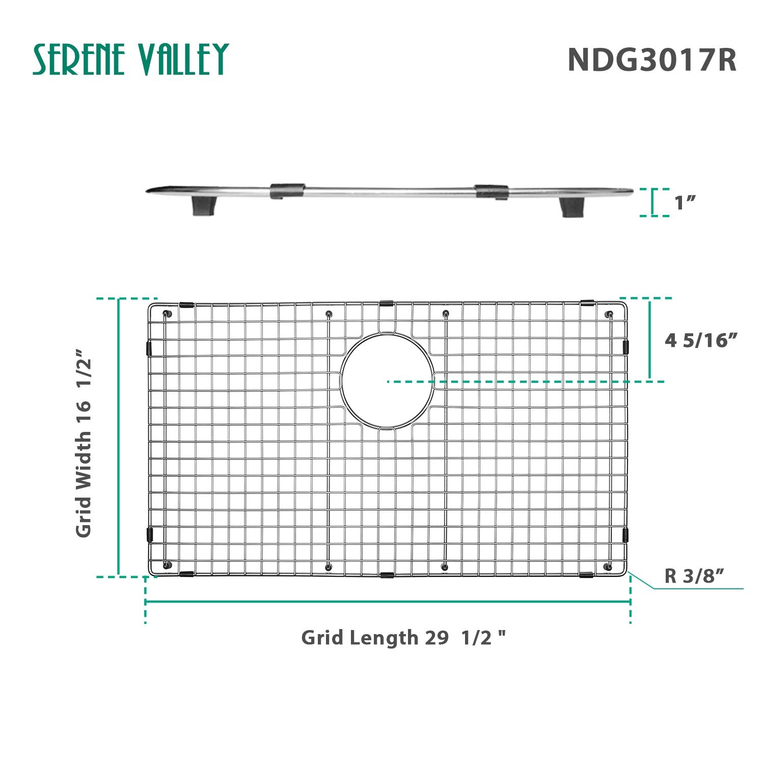 Serene Valley grid in 304 stainless steel for durable, easy-care protection.