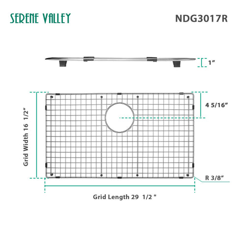 Serene Valley grid in 304 stainless steel for durable, easy-care protection.