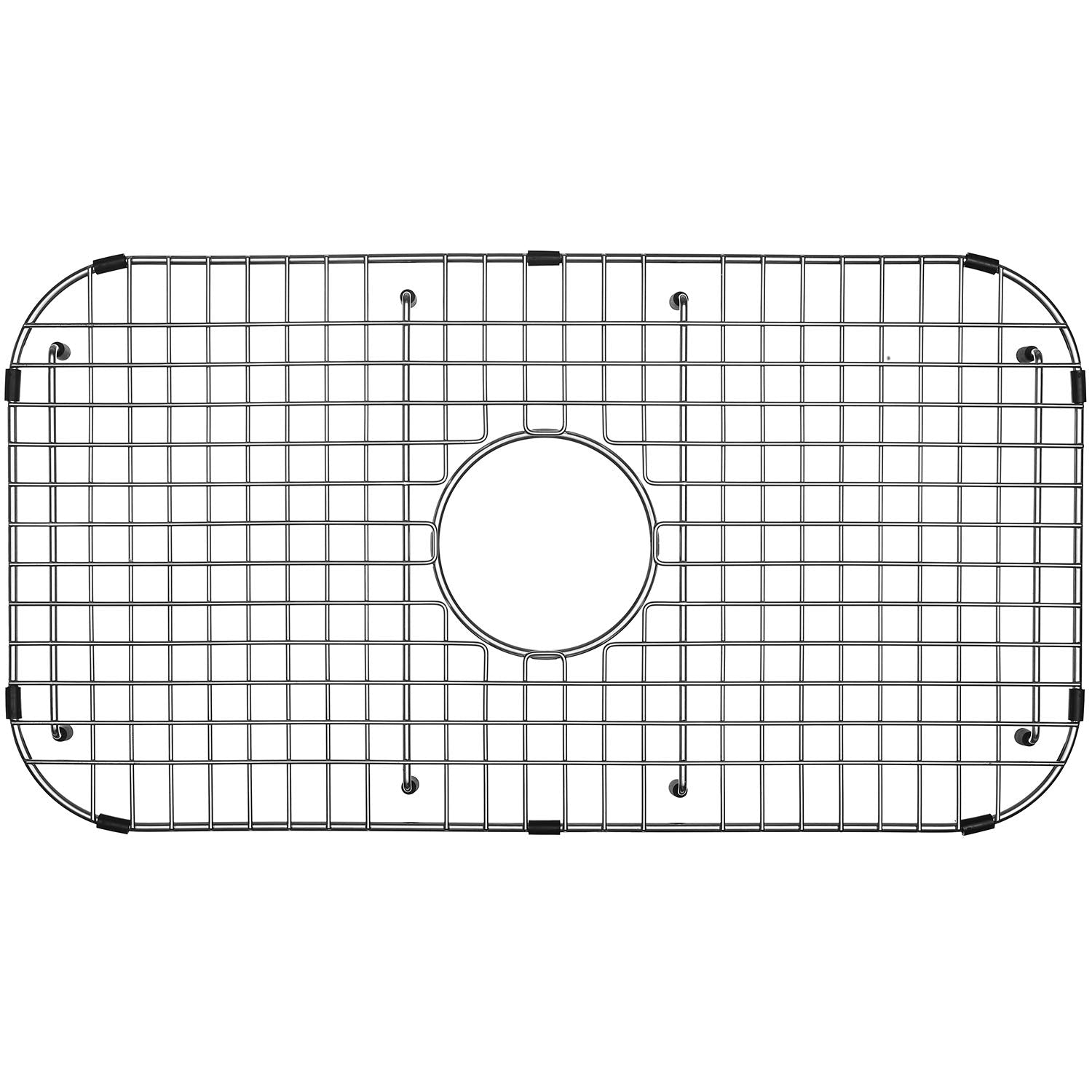 Serene Valley sink grid bottom with corner radius protecting the sink and improving drainage