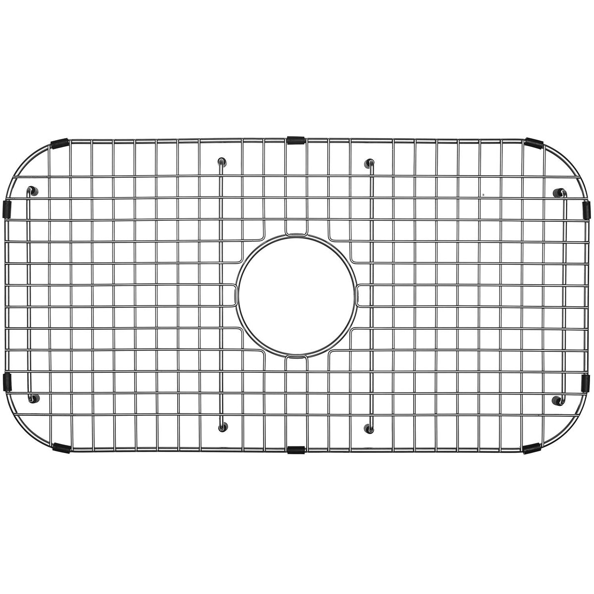 Serene Valley sink grid bottom with corner radius protecting the sink and improving drainage