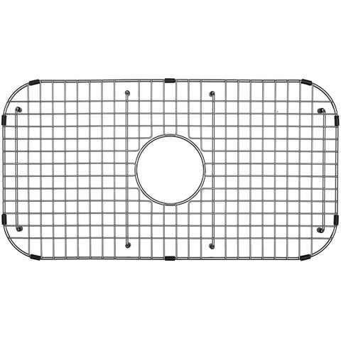 Serene Valley sink grid bottom with corner radius protecting the sink and improving drainage