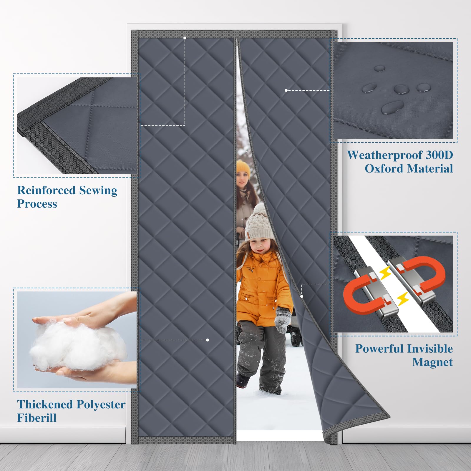 SereneCloud Oxford fabric insulation delivering winter warmth and summer cool.