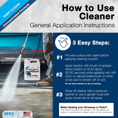 Made in the USA Serveon H2600 cleaner in action