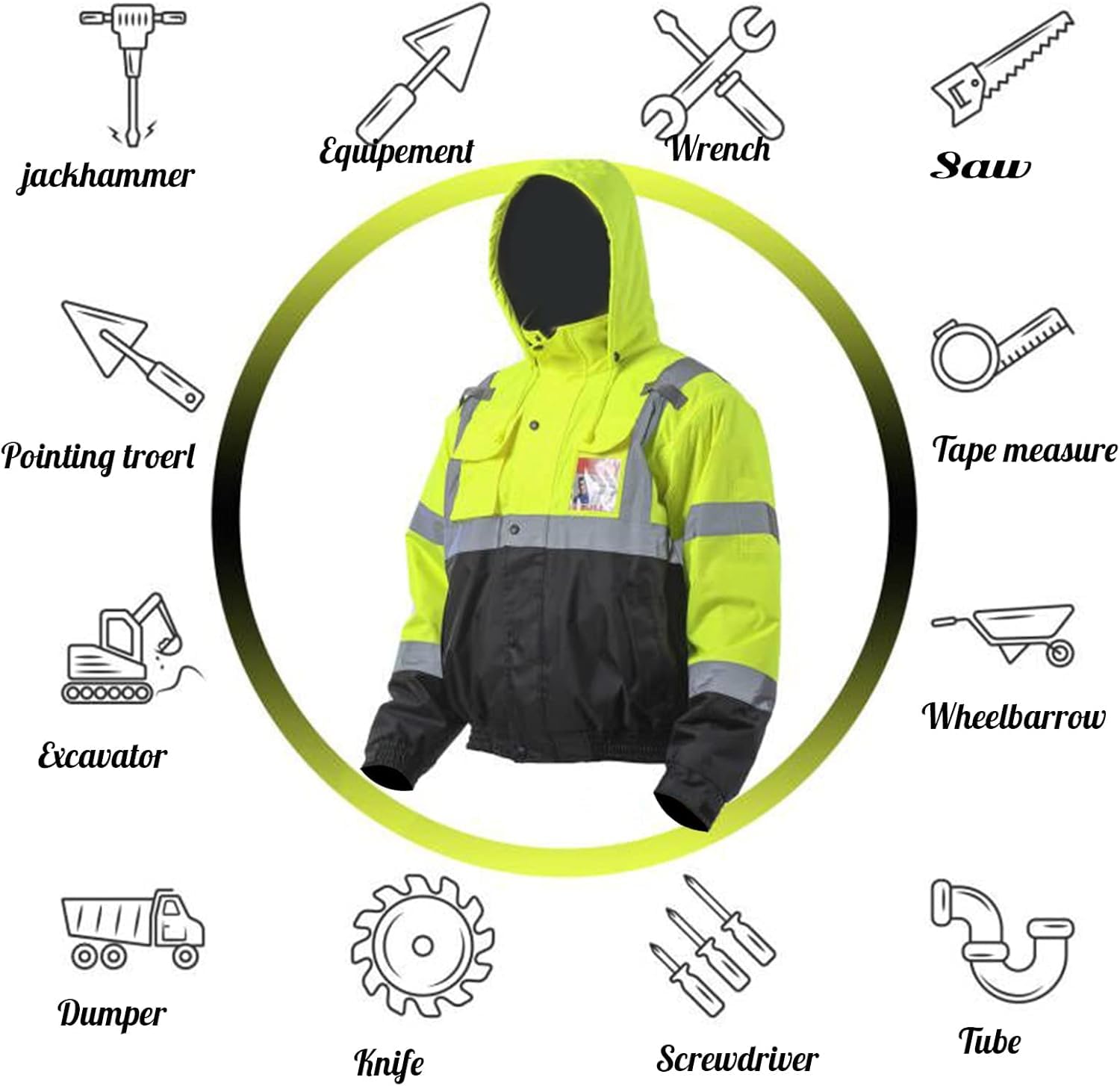 sesafety hi-vis jacket ANSI ISEA Type R Class 3 compliant