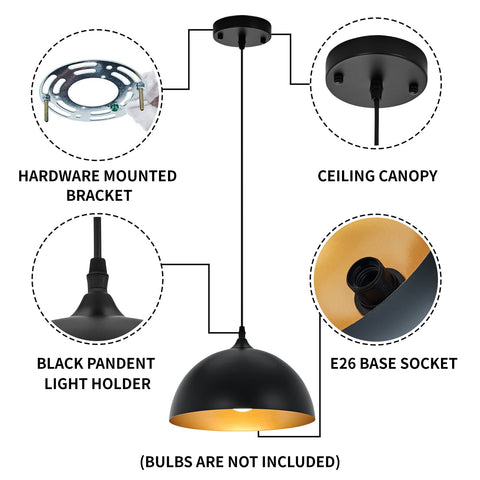 Sesiment durable metal pendant light withstands daily use and easy cleaning