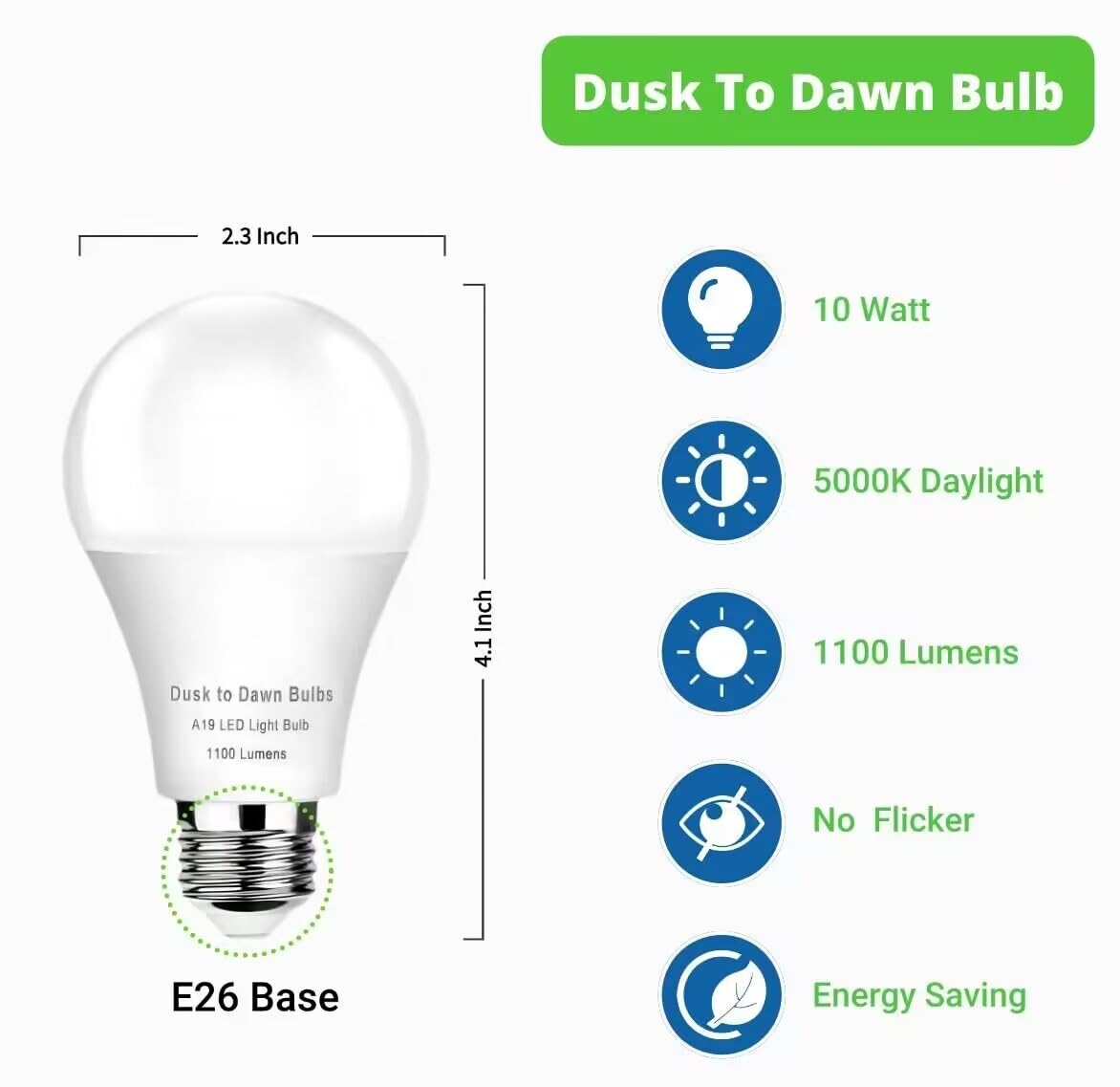 SETEN 10W energy-saving bulb with long lifespan for outdoor use