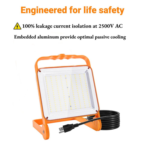 SETEN 2-pack LED work light side angle for placement.