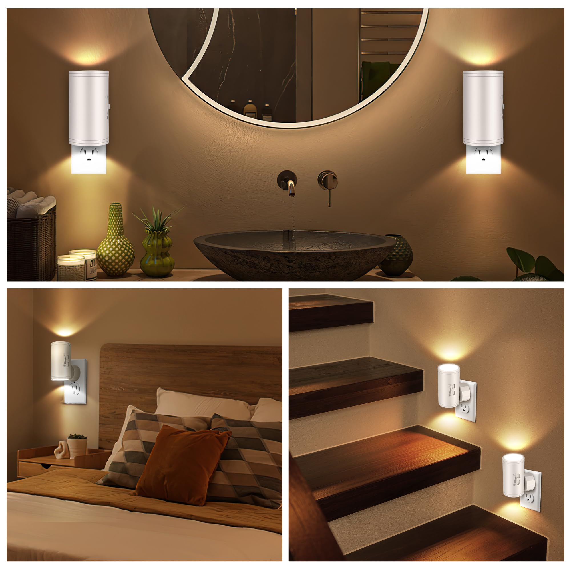 SETEN 3000K soft white lighting reduces eye strain and creates a warm glow.