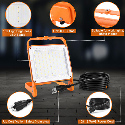 SETEN LED work light with 180-degree adjustable bracket.