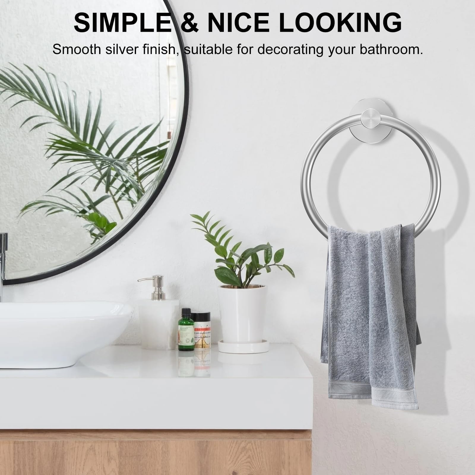 SetSail bathroom decor with a silver finish for a clean look