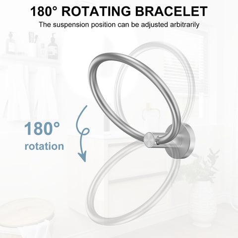 SetSail towel holder showing drill-hole installation for quick mounting