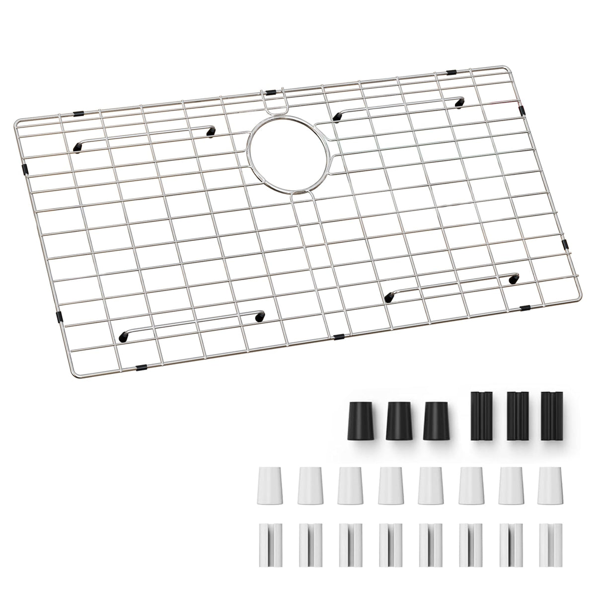 SettleDown sink grid bottom surface protects base from scratches