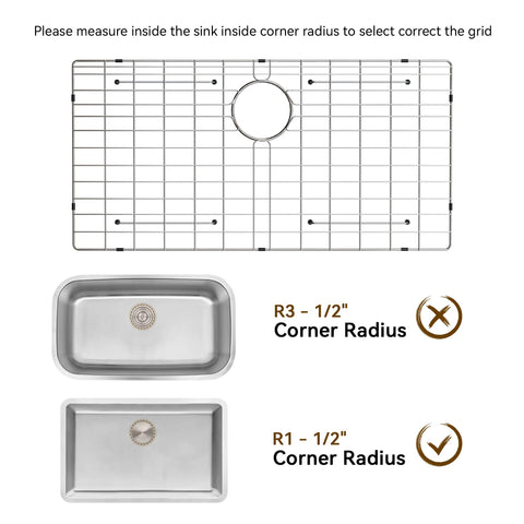 SettleDown stainless steel sink grid durable protector for daily use