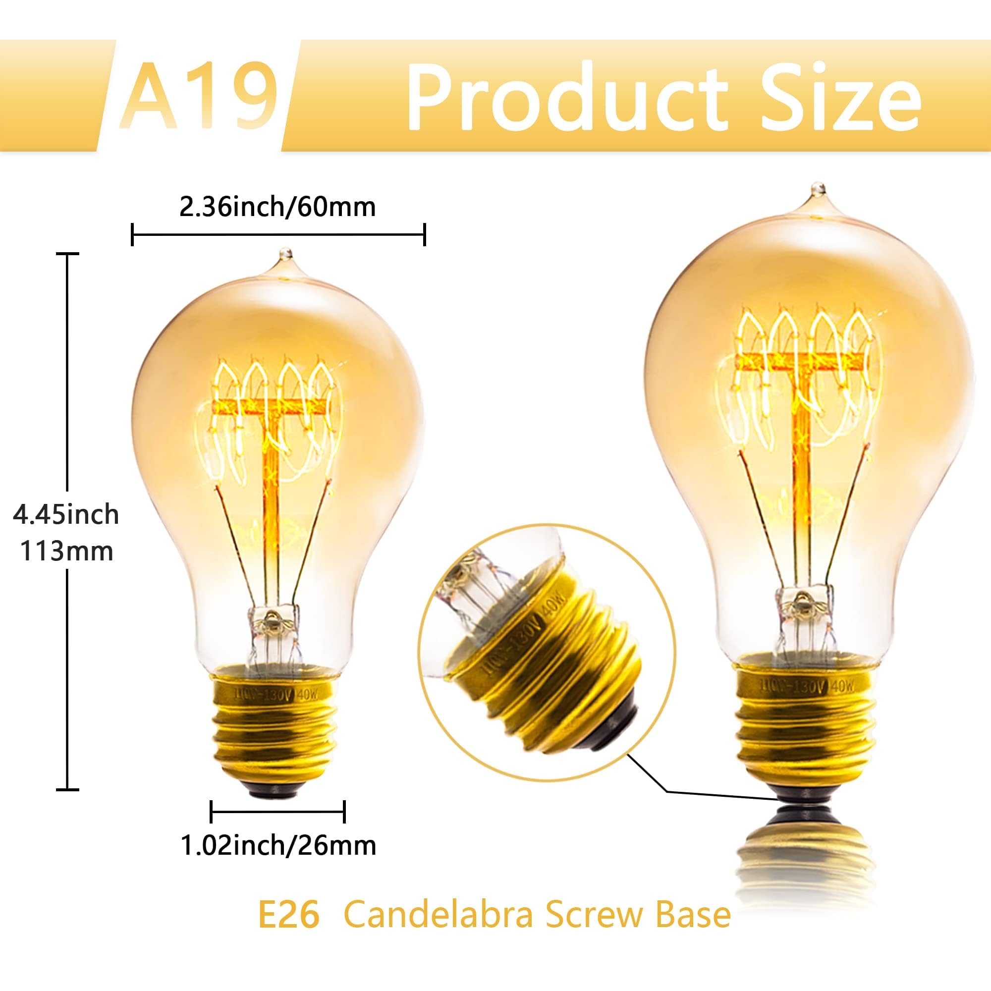 Sevici Edison bulb amber-tinted glass creates cozy vintage ambiance in living areas.