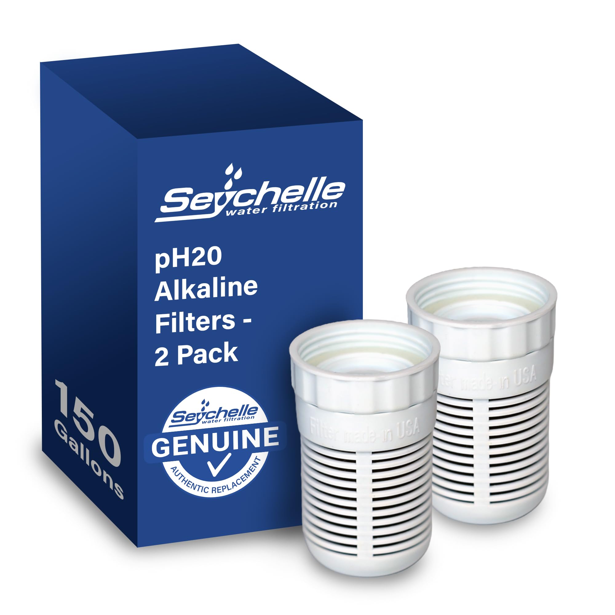 Seychelle pH2O replacement packs for alkaline filtration ensure easy replacement