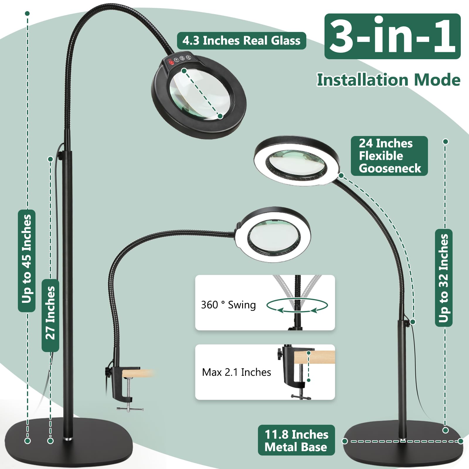 Seylae USB-powered setup compatible with chargers and laptops