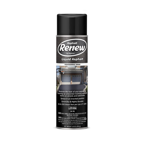 Seymour 20-701 Stripe Renew applied from can for quick asphalt concealment.